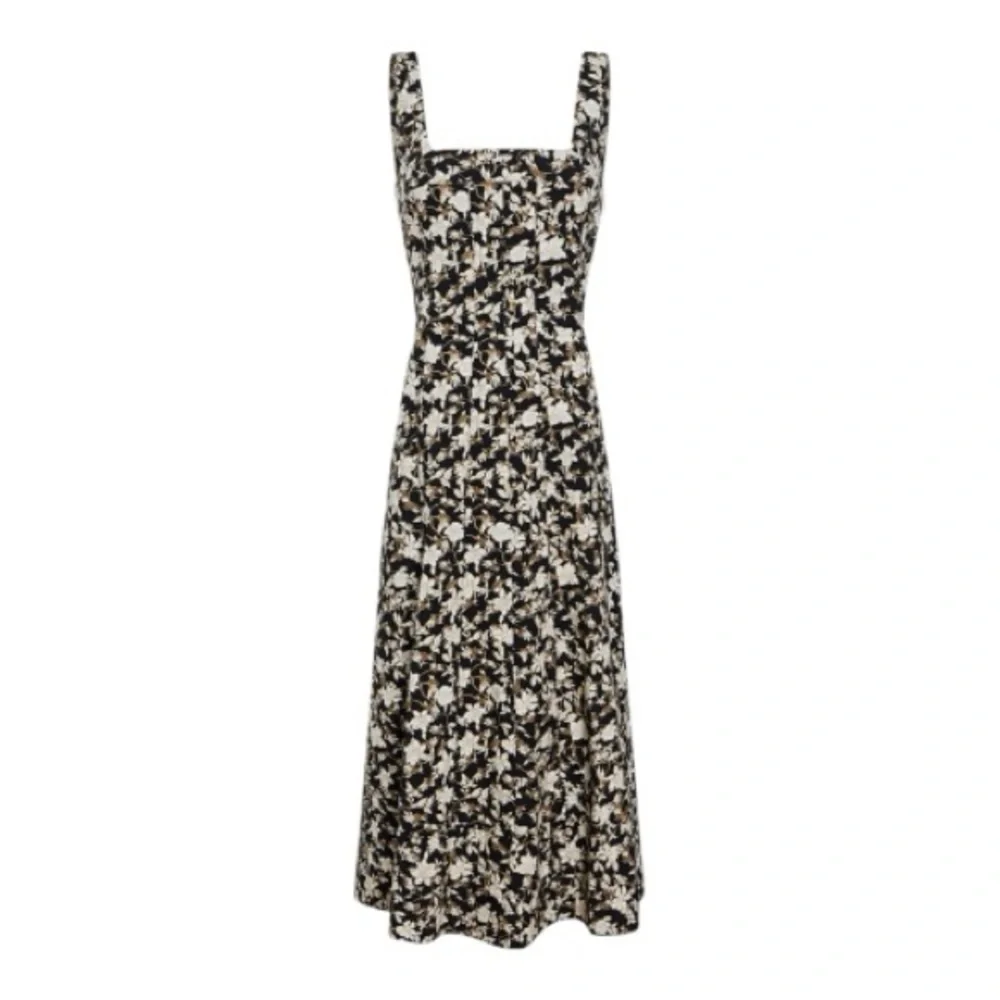 Club Monaco Black and White Floral Printed Square Neck Midi Dress Size 4 NWT - Picture 10 of 10